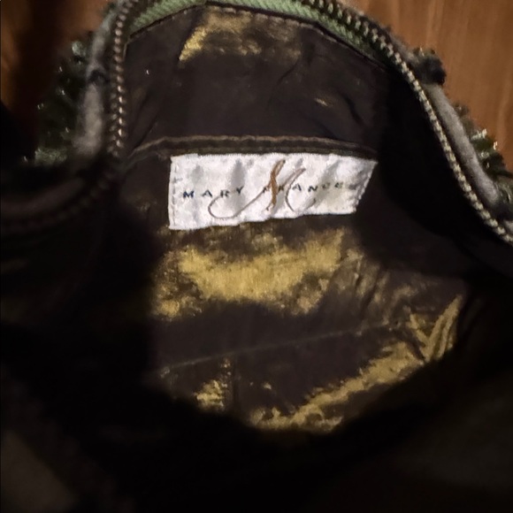 Mary Frances Green Beaded Shoulder Bag - Picture 3 of 3